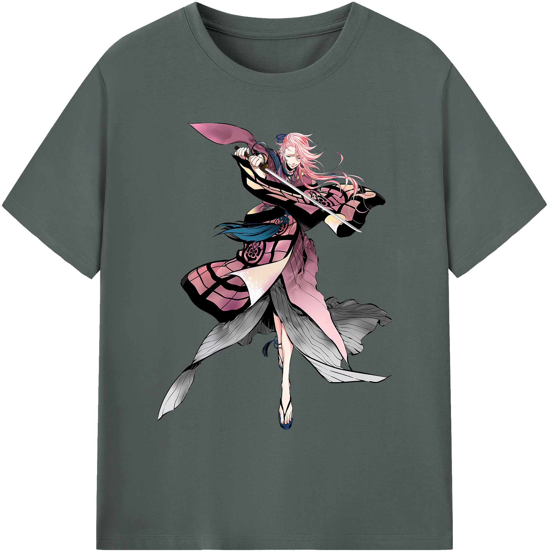 （画像用） 刀剣乱舞 Touken Ranbu 綿100％ メンズ半袖Tシャツ｜肌触りやわらか＆通気性